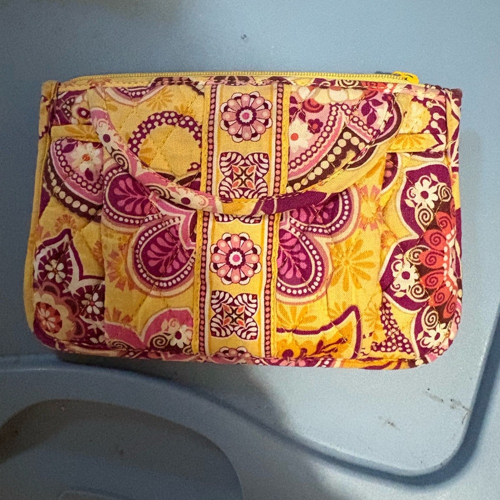 Vera Bradley Bali Gold Clutch /mini purse